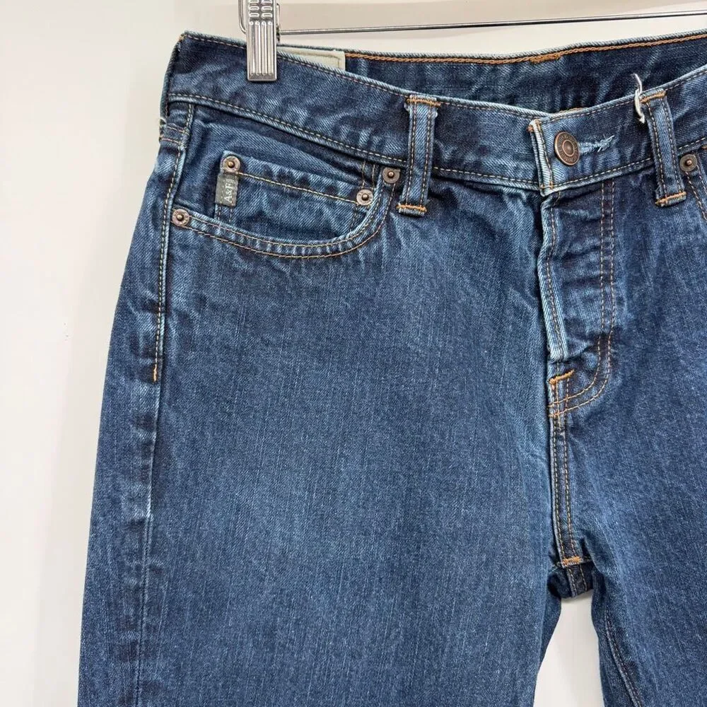 Abercrombie and Fitch Blue Denim Slim Straight Jeans Medium Wash Size W32 L30